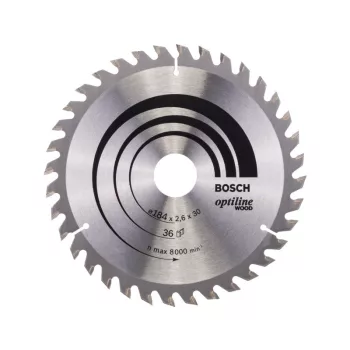   BOSCH Fűrésztárcsa fához 184 x 30 x 2,6 mm / 36T Optiline Wood ATB