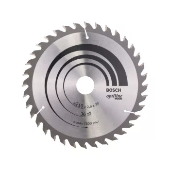   BOSCH Fűrésztárcsa fához 210 x 30 x 2,8 mm / 36T Optiline Wood ATB