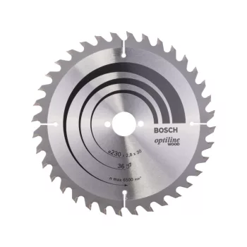  BOSCH Fűrésztárcsa fához 230 x 30 x 2,8 mm / 36T Optiline Wood ATB