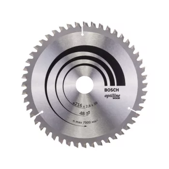   BOSCH Fűrésztárcsa fához 216 x 30 x 2,8 mm / 48T Optiline Wood ATB / N