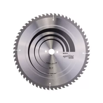   BOSCH Fűrésztárcsa fához 400 x 30 x 3,5 mm / 60T Optiline Wood ATB / UW