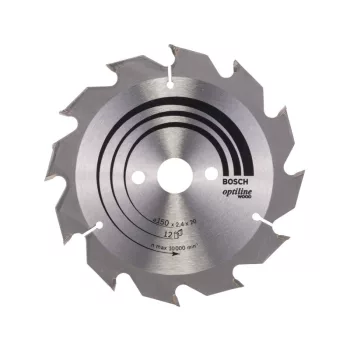   BOSCH Fűrésztárcsa fához 150 x 20/16 x 2,4 mm / 12T Optiline Wood ATB