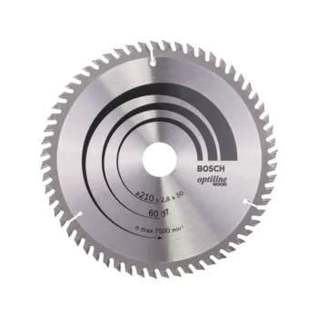   BOSCH Fűrésztárcsa fához 210 x 30 x 2,8 mm / 60T Optiline Wood ATB