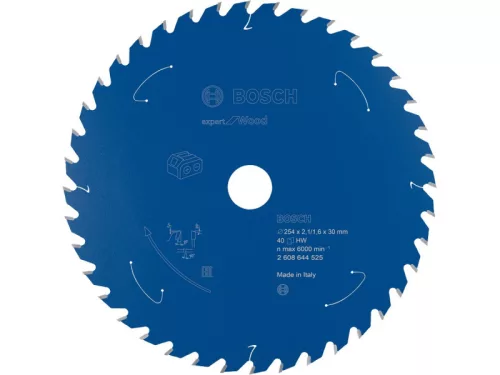 BOSCH Fűrésztárcsa fához 254 x 30 x 2,1 mm / 40T Expert for Wood