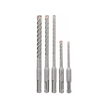   BOSCH 5X Kőzetfúró készlet 5 részes négyélű SDS-Plus (5 / 6 x 110 mm; 6 / 8 / 10 x 160 mm)