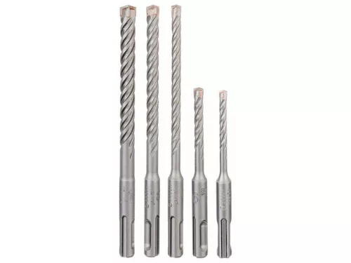 BOSCH 5X Kőzetfúró készlet 5 részes négyélű SDS-Plus (5 / 6 x 110 mm; 6 / 8 / 10 x 160 mm)