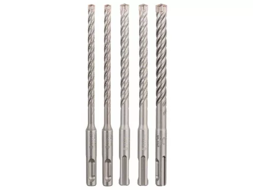 BOSCH 5X Kőzetfúró készlet 5 részes négyélű SDS-Plus (6 / 6 / 8 / 8 / 10 x 160 mm)