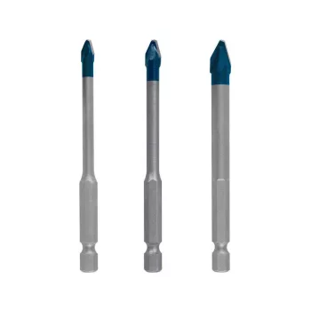   BOSCH EXPERT HEX-9 Üveg- és csempefúrószár készlet 3 részes (5 / 6 / 8 x 90 mm) HARD CERAMIC