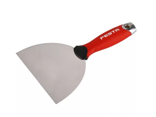 FESTA Gipszkarton spakli 200 mm inox bitheggyel