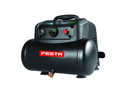 FESTA Elektromos kompresszor 1,1 kW, 6 L (olaj-mentes)