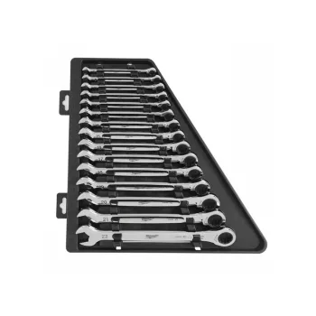   MILWAUKEE Racsnis csillag-villáskulcs készlet 15 részes 8-22 mm CrV MAX BITE™