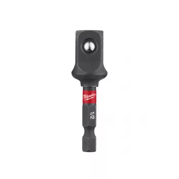   MILWAUKEE Gépi dugókulcs adapter 1/4" Hex -> 1/2" négyszög Shockwave