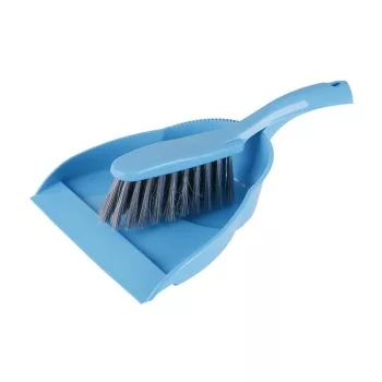 Szemetes lapát+seprű kék