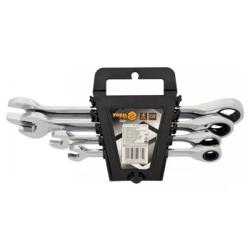   VOREL Racsnis csillag-villáskulcs készlet 4 részes (10-19 mm) CrV