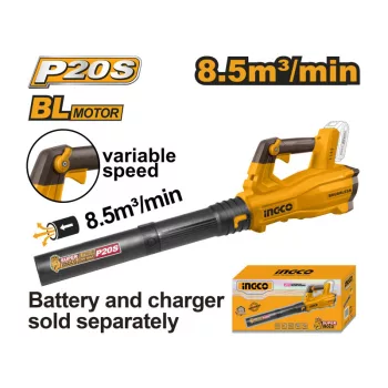 INGCO Akkus lombfúvó 20 V (akku és töltő nélkül)
