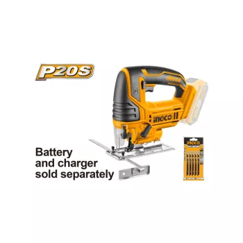   INGCO Akkus dekopírfűrész 20 V (akku és töltő nélkül)