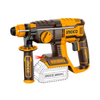   INGCO Akkus kombikalapács 2,0 J SDS-Plus szénkefe nélküli 20 V (akku és töltő nélkül)