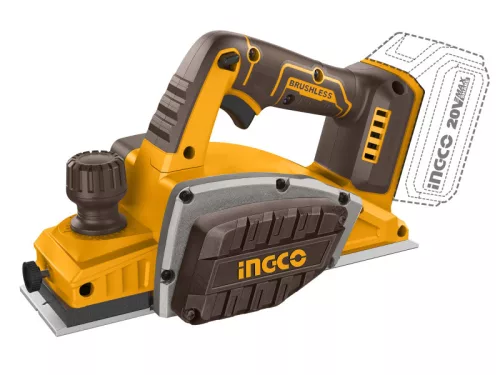 INGCO Akkus gyalu 82 x 2 mm szénkefe nélküli 20 V (akku és töltő nélkül)