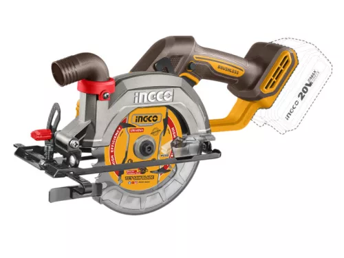 INGCO Akkus körfűrész 140 mm szénkefe nélküli 20 V (akku és töltő nélkül)