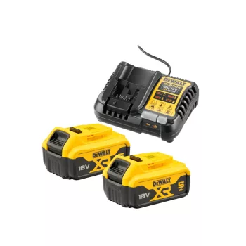   DEWALT XR Akkumulátor és töltő szett 18 V (2 x 5 Ah) DCB1104P2