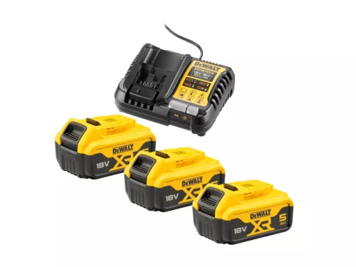 DEWALT XR Akkumulátor és töltő szett 18 V (3 x 5 Ah) DCB1104P3