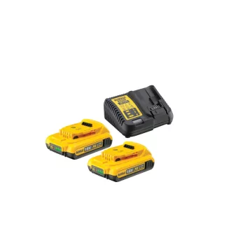   DEWALT XR Akkumulátor és töltő szett 18 V (2 x 2 Ah) DCB115D2