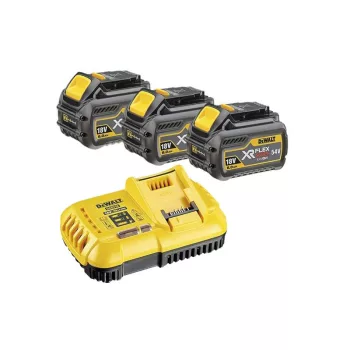   DEWALT FlexVolt Akkumulátor és gyorstöltő szett 18 V (3 x 6 Ah) DCB118T3
