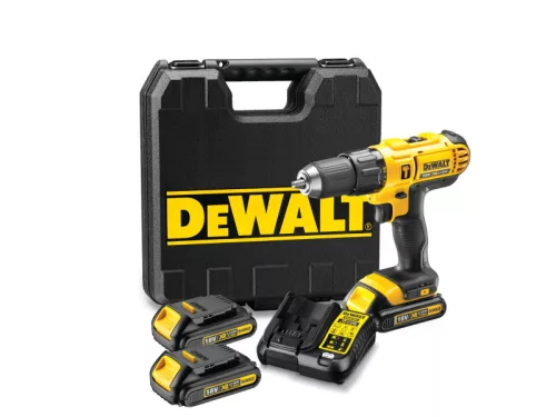 DEWALT Akkus ütvefúró-csavarozó 18 V (3 x 1,3,0 Ah akku + töltő) DCD776C3