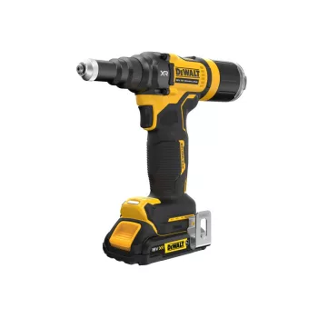   DEWALT Akkus popszegecshúzó kefementes 18 V (2 x 2,0 Ah akku + töltő, TSTAK)