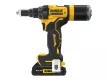 DEWALT Akkus popszegecshúzó kefementes 18 V (2 x 2,0 Ah akku + töltő, TSTAK)