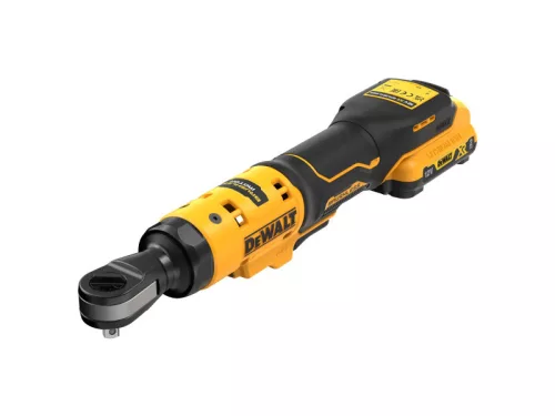 DEWALT Akkus racsnis csavarkulcs 12 V (1 x 2 Ah + töltő + táska) DCF504D1