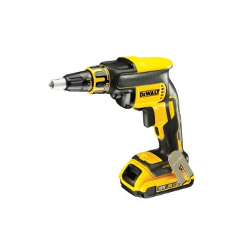   DEWALT Akkus gipszkarton csavarbehajtó + tár 18 V szénkefe nélküli (2x5 Ah+töltő+TSTAK) DCF620P2K