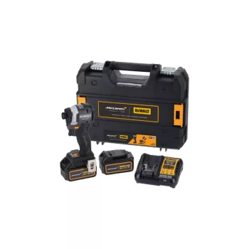   DEWALT/McLaren Akkus ütvecsavarozó 18 V 208 Nm 1/4" (2 x 5,0 Ah akku + töltő + TSTAK)