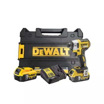   DEWALT Akkus ütvecsavarozó 18 V szénkefe nélküli (2 x 5,0 Ah akku + töltő) DCF887P2
