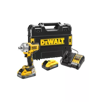  DEWALT Akkus ütvecsavarozó 18 V szk. nélküli 1/2" 812 Nm (2 x 5,0 Ah akku + töltő + TSTAK)