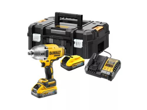 DEWALT Akkus ütvecsavarozó 18 V szénkefe nélküli 1/2" 1396/1898 Nm (2 x 5,0 Ah akku+töltő+TSTAK)