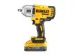 DEWALT Akkus ütvecsavarozó 18 V szénkefe nélküli 1/2" 1396/1898 Nm (2 x 5,0 Ah akku+töltő+TSTAK)