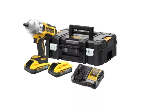 DEWALT Akkus ütvecsavarozó 18 V 1/2" 1626/2372 Nm (2 x 5,0 akku + töltő) TSTAK kofferben