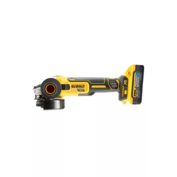  DEWALT Akkus sarokcsiszoló 125 mm 18 V szénkefe nélküli 125 mm (2 x 5 Ah + töltő + TSTAK) DCG405H