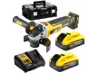 DEWALT Akkus sarokcsiszoló 125 mm 18 V szénkefe nélküli 125 mm (2 x 5 Ah + töltő + TSTAK) DCG405H