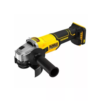   DEWALT Akkus sarokcsiszoló csúszókapcsolós 125 mm 18 V szénkefe nélküli (Akku + töltő nélkül)