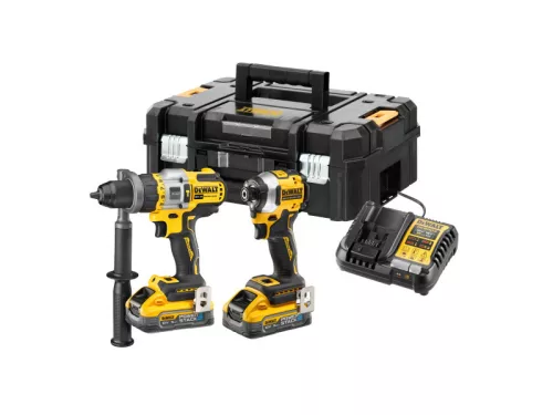 DEWALT Akkus erőcsomag 18 V (DCF850 + DCD999 + 2 x 5,0 Ah Power Stack akku + töltő + TSTAK)