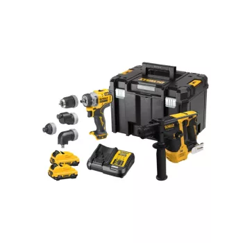   DEWALT Akkus erőcsomag 12 V (DCH072 + DCD703 + 2 x 3,0 Ah akku + töltő)