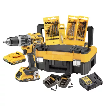   DEWALT Akkus fúrócsavarozó szett 18 V (2 x 2,0 Ah akku + töltő + TSTAK) DCK796D2T