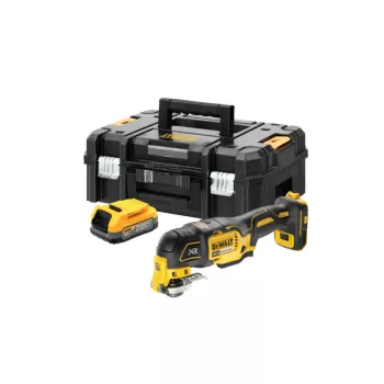   DEWALT Akkus multifunkciós gép 18 V szénkefe nélküli (1 x 1,7 Ah + TSTAK) DCS356E1T
