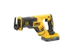 DEWALT Akkus szablyafűrész 18 V szk. nélküli (2 x 5,0 Ah Power Stack akku + töltő + TSTAK)
