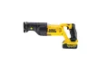 DEWALT Akkus szablyafűrész 18 V szénkefe nélküli (2 x 4 Ah + töltő + TSTAK) DCS380M2