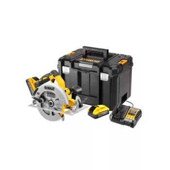   DEWALT Akkus körfűrész 18 V szk. nélküli 184 mm (2 x 5,0 Ah Power Stack akku + töltő + TSTAK)