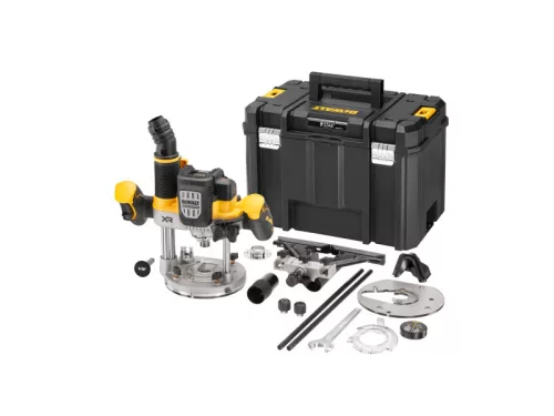DEWALT Akkus felsőmaró 18 V 12 mm (akku és töltő nélkül) TSTAK kofferben