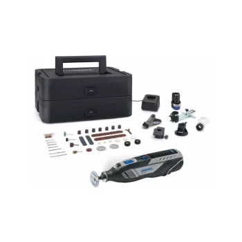   DREMEL Akkus multifunkciós szerszám + 65 r. tartozékkészlet 8260-5/65 (2 x 2,0 Ah akku + töltő)
